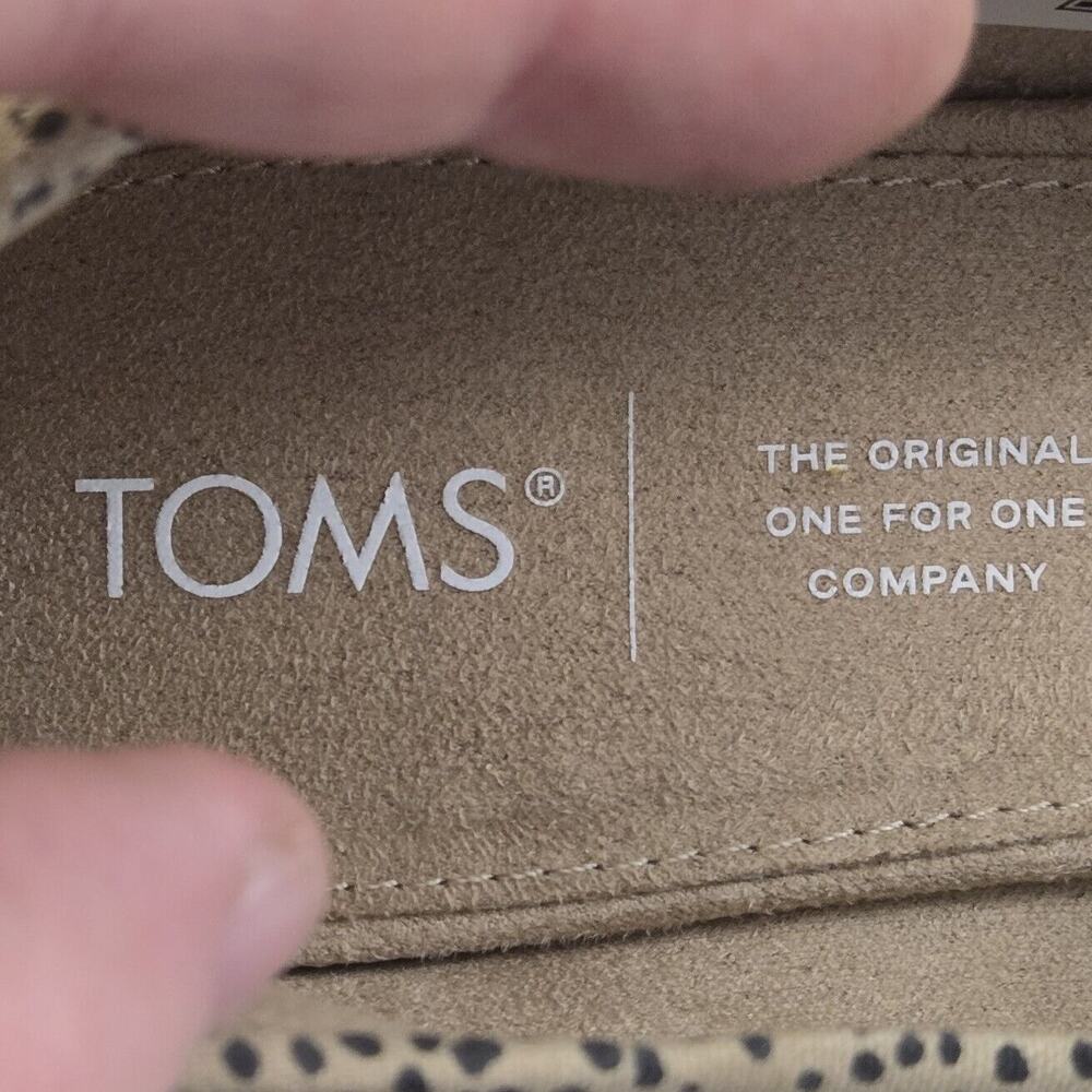 TOMS Wedge Sandals Size 9 Tan Boho Coastal Resort Minimalist Style - Picture 4 of 6
